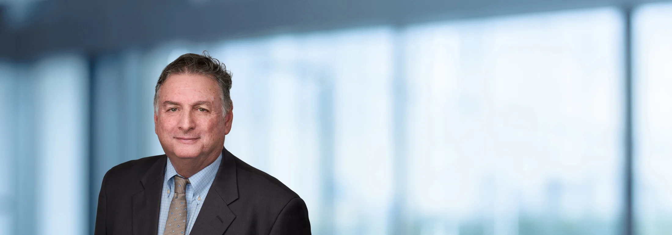A photo of attorney David Lavine against a softly blurred office background