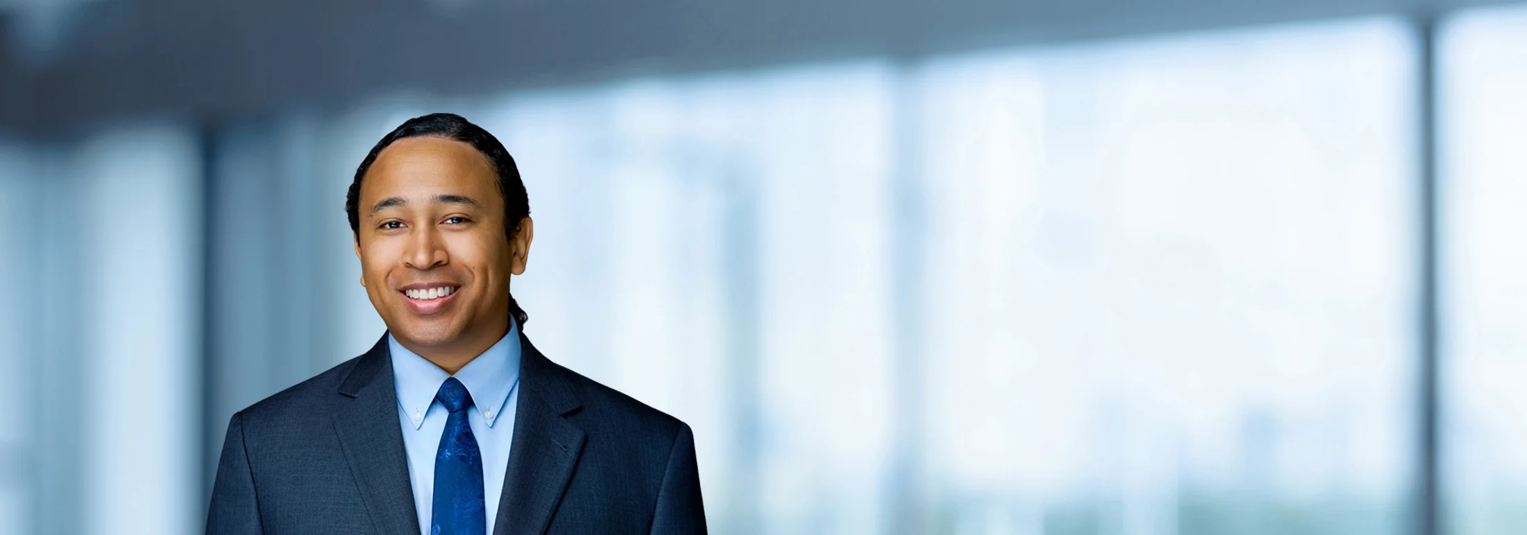 A photo of attorney Theodore LaRose against a softly blurred office background