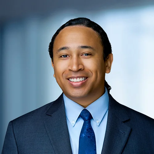 A photo of attorney Theodore LaRose against a softly blurred office background